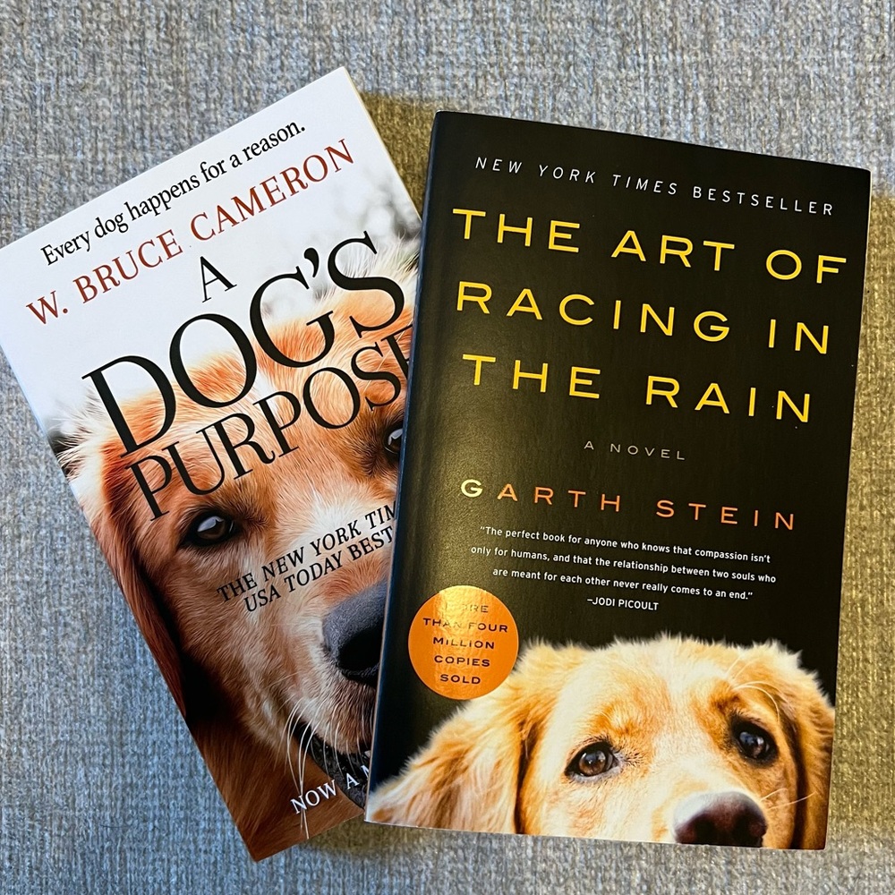 BUNDLE OF 2 paperback books: A Dog’s Purpose & The Art of Racing in the Rain